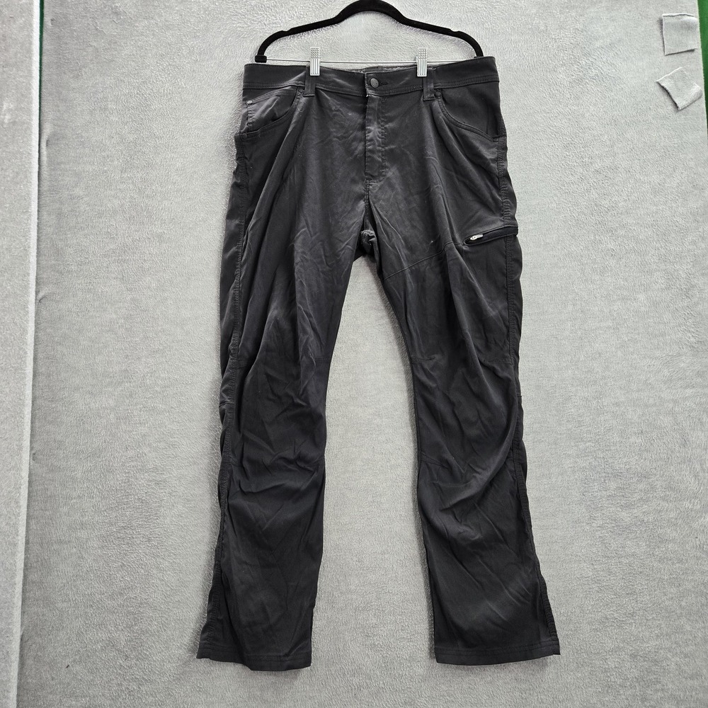 Wrangler Men Pants 38X30 Gray Nylon Spandex All Terrain Gear Cargo Pocket